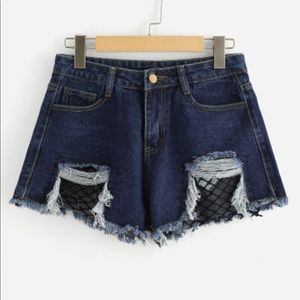 Raw Hem Denim Shorts